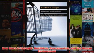 Download PDF  How Much is Enough Buddhism Consumerism and the Human Environment FULL FREE