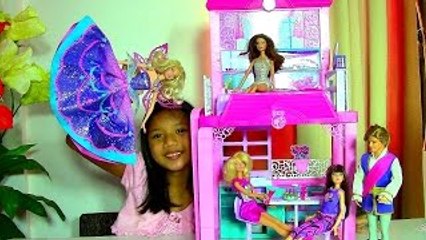 Barbie Glam Vacation House Monster High Clawdeen Wolf Scares Barbie Dolls