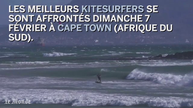 Impressionnantes images d'une compétition de kitesurf en Afrique du Sud