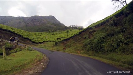 Amazing Munnar Drive Teagarden Landscape kerala India -HD- മുന്നാർ