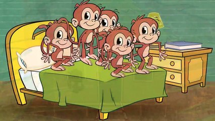 Five Little Monkeys Jumping on the Bed Animated Nursery Rhyme by The Learning Station