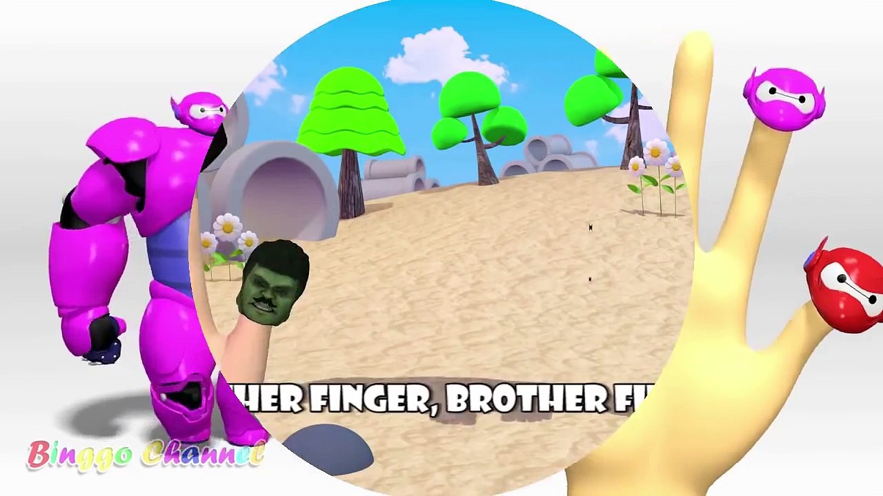 Collection Super Hero | Finger Family | Nursery Rhymes | 3D Animation In HD From Binggo Channel