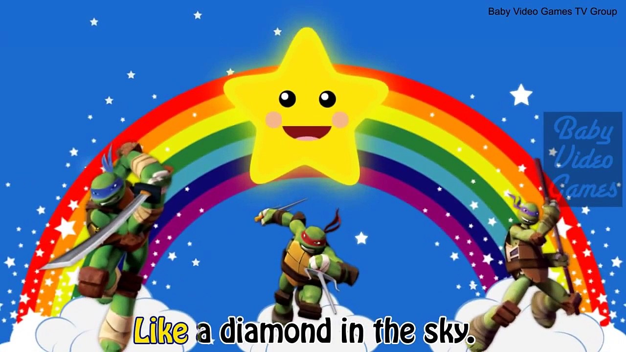 888 Ninja Turtles Twinkle Twinkle Little Star Ninja Turtles Super Hero Nursery Rhymes 888
