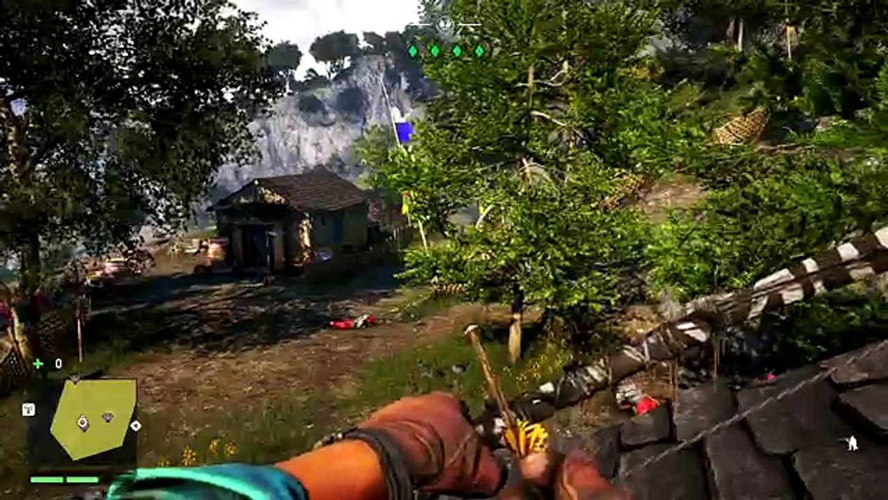 FAR CRY 4- SALVANDO PESSOAS BOAS, SENDO UM NINJA MÍTICO NO ARCO!
