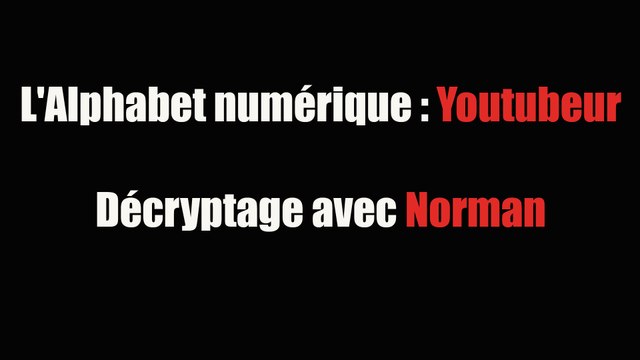 Norman : Il y a des gens qui ont du mal à associer le mot artiste à Youtuber