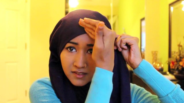 Criss Cross Layered Hijab Style