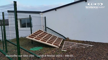 Tempête - Blainville-sur-Mer (50) - Lundi 8 février 2016