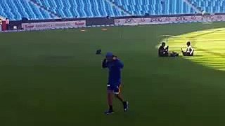 Mohammad Amir Little Bit Dance Skills While Training in PSL 2016