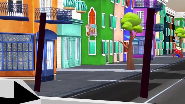 Wheels On The Bus Go Round And Round Nursery Rhymes by Animals and Dinosaurs Cartoons for