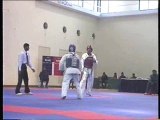 adil bin talat pakistan taekwondo champion smashing back kick to asad khan sindh 2004