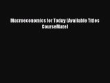 [PDF Download] Macroeconomics for Today (Available Titles CourseMate)  Free Books