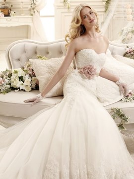 Belted Wedding Dresses | Lace Wedding Dress With Sash | Nova Bella Bridal Nisantasi, Istanbul