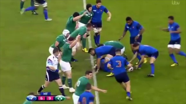 France - Irlande 2015 : Le coup de poing de Sean O'Brien sur Pascal Papé
