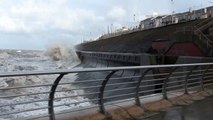 Storm Imogen waves batter Blackpool promenade