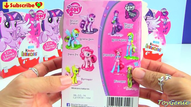 My Little Pony Kinder Surprise Eggs with Equestria Girls Pinkie Pie