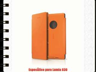 Nokia Bookcover - Funda para Nokia Lumia 830 naranja