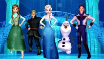 Finger Family Frozen Disney 3D - Elsa Anna Hans Kristoff Olaf Frozen Finger Family