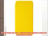 Mocca Design Flip Case - Funda para Wiko Rainbow (soporte de sobremesa) amarillo