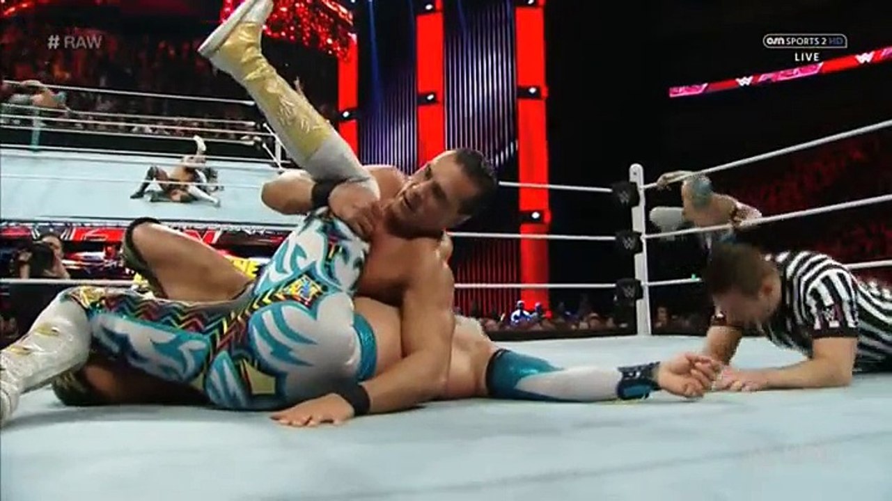WWE Raw Lucha Dragons vs League of Nations - 09-02-2016