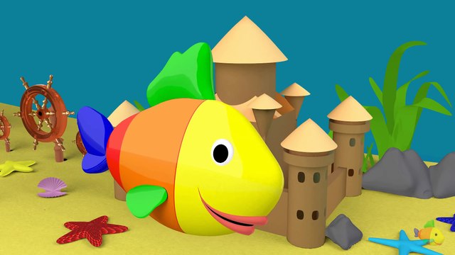 Learn Colors For Kids 3D - Learn Colors With Fish for Kids Toddlers Babies Nursery Rhymes | Crazy Fun Club