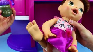 Baby Alive Will It Smoothie & WORST POOP DIAPER EVER! Gross Poop on Baby Doll Lucy by Disn