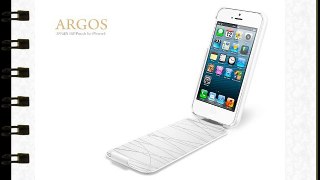 iPhone 5 Ledertasche Case Funda Argos White