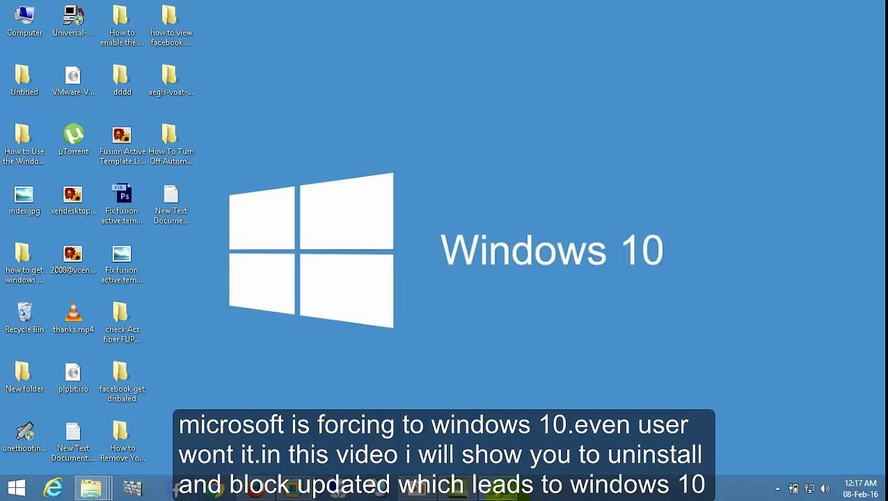 Block and  Uninstall All Updates That Force The Windows 10 Upgrade