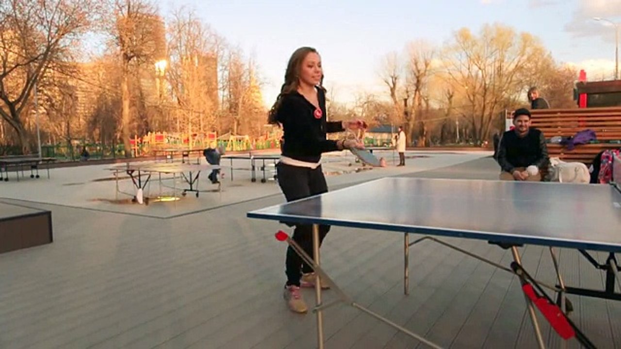 Настольный теннис. Топ-спин. Как делать топ-спин. Наталья Шохова