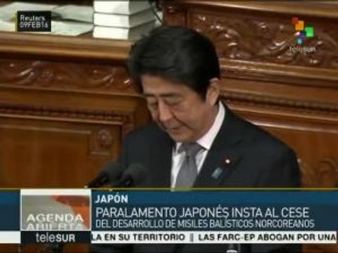 Parlamento japonés exige a Norcorea cese programa de misiles