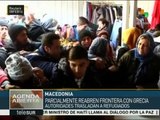 Macedonia dispone trenes para transportar a refugiados a la frontera
