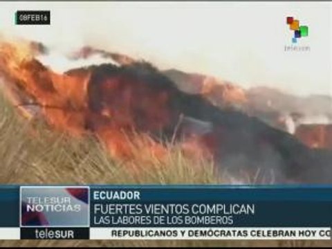 Ecuador: incendio forestal amenaza Reserva Ecológica Antisana