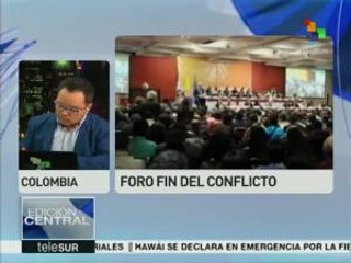 Colombia: Foro aborda puntos 3 y 6 de la agenda de negociación de paz