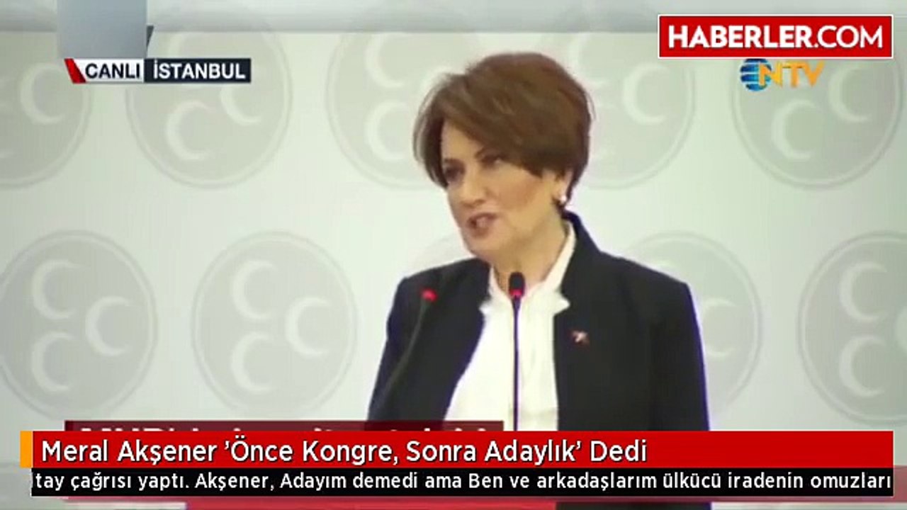 Meral Akşener Adaylık Açıklaması 30/11/2015