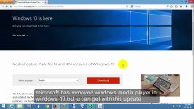 how to get windows media player in windows 10