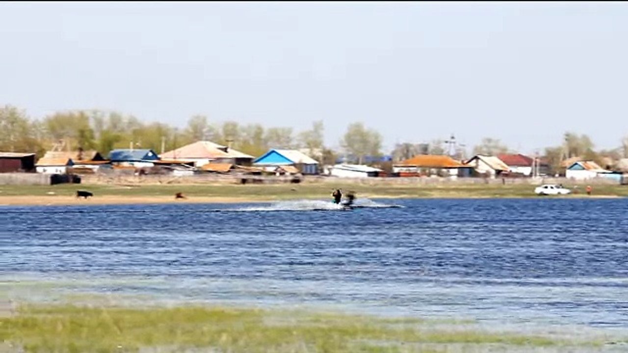 Открытие кайт сезона весна 2014, кайтинг в Щучинске
