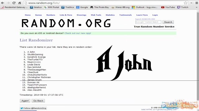 100 Subs Giveaway Winner Announcement [Closed]