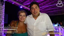 We Let The Couples Talk | On Camera Testimonial for DJ Mike Vekris | Dimitra and George