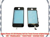 Apple iPhone 4S LCD Display Full Set Touch Screen original black LCD   Display glass   Touch