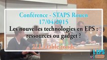 Conférence TICE / EPS - Les usages du numérique « ressource ou gadget » - Partie 2 (La table ronde)