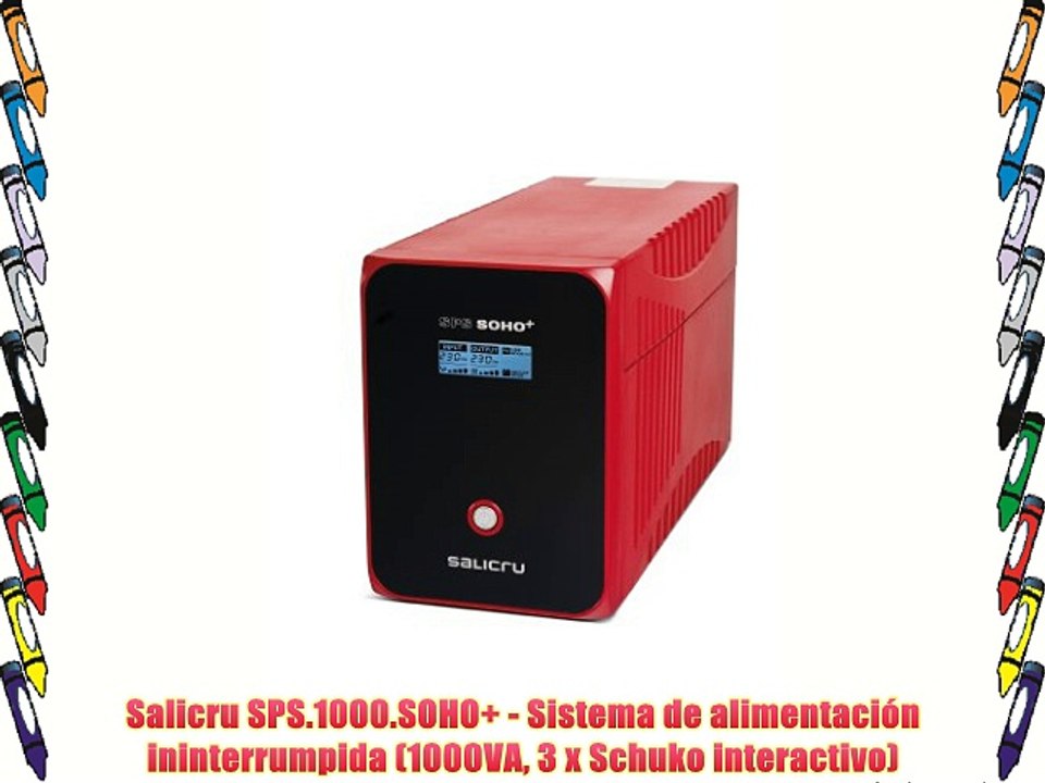 Salicru SPS.1000.SOHO  - Sistema de alimentación ininterrumpida (1000VA 3 x Schuko interactivo)