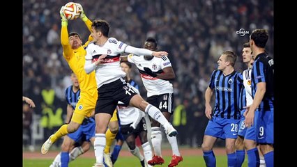 Beşiktaş - Club Brugge maçından kareler
