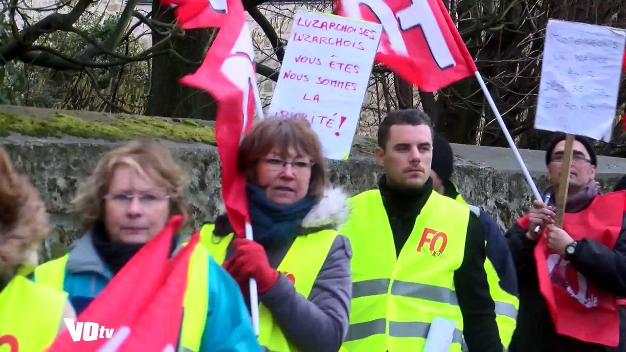 Les agents municipaux de Luzarches en grève
