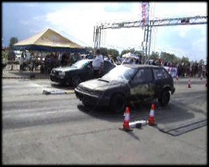 Audi S2 Coupe Vs. Honda Civic EE8 Drag Race