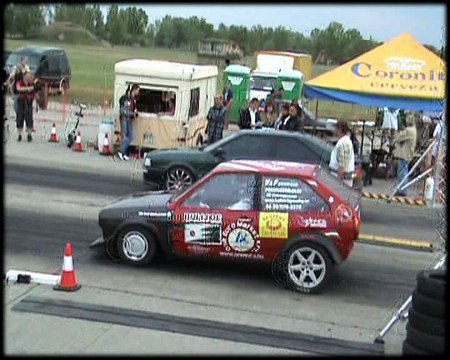 Audi S2 Coupe Vs. VW Polo TDI [10.8@202] Drag Race