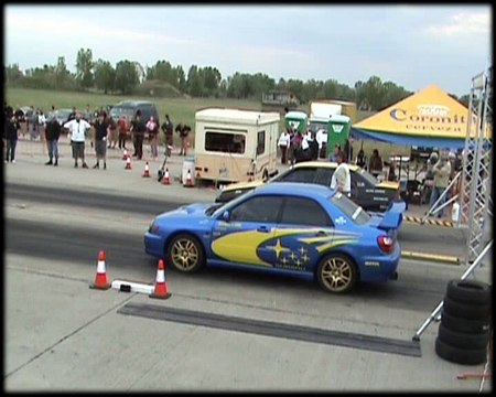 Subaru Impreza WRX STI Vs. Alfa Romeo 155 Drag Race