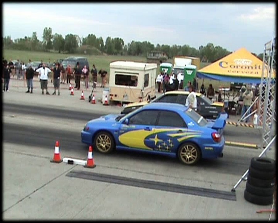 Subaru Impreza WRX STI Vs. Alfa Romeo 155 Drag Race