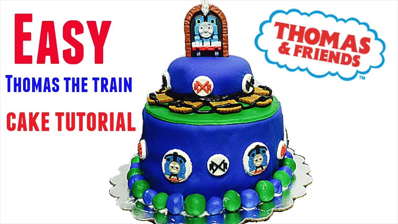Easy  Thomas the train cake tutorial