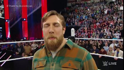 Daniel Bryan bids farewell to the WWE Universe- Raw, February 8, 2016