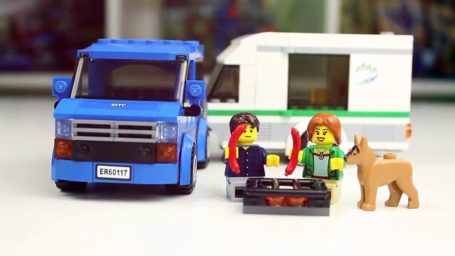LEGO City 60117 Фургон и дом на колёсах (Van & Caravan) - обзор маленького набора