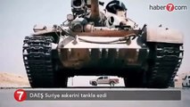 DAEŞ Suriye askerini tankla ezdi